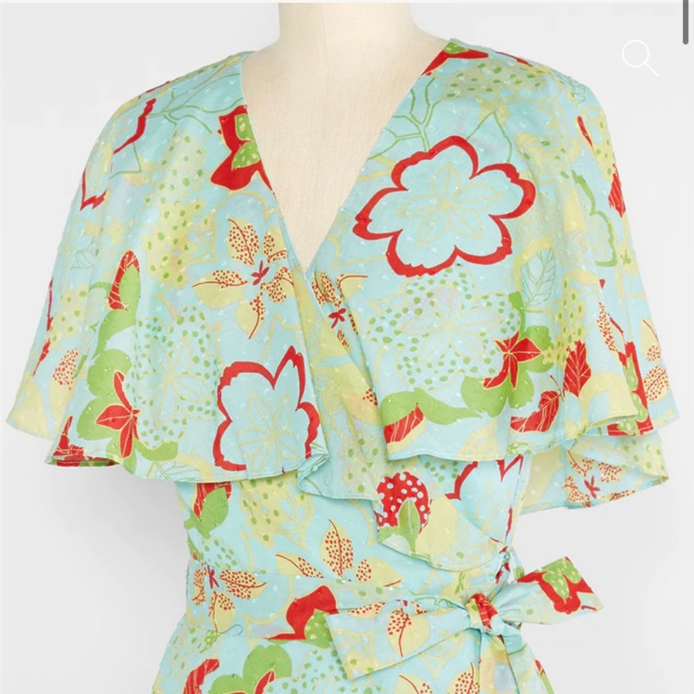 1960s Vintage Inspired, ModCloth Midi Wrap Dress
